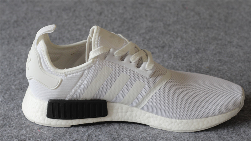 Real Boost Adidas NMD R1 Primeknit White Black